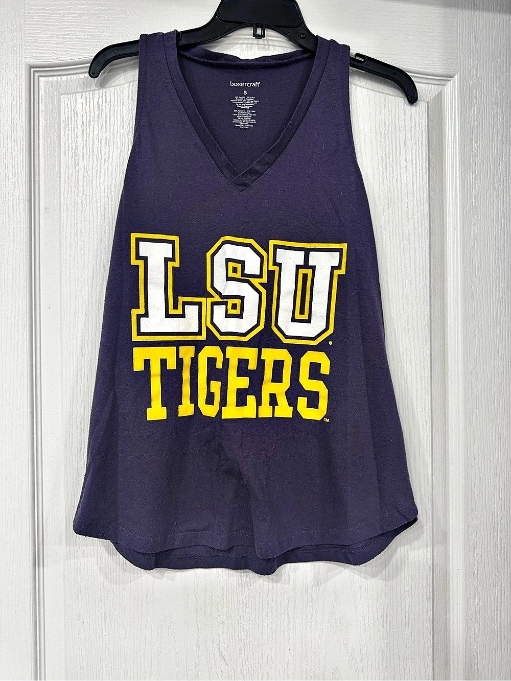 boxercraft LSU Tigers Purple Tank Top Small